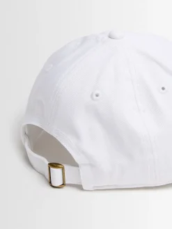 Cotton canvas baseball hat w/ logo