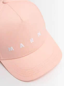 Cotton canvas baseball hat w/ logo