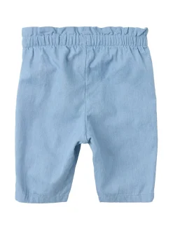 Cotton chambray pants