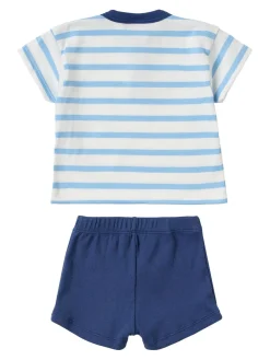 Cotton jersey top & shorts