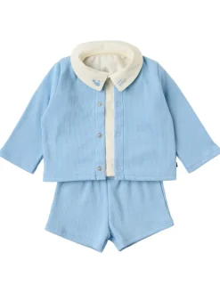 Cotton jersey t-shirt, cardigan & pants