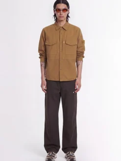 Cotton & linen overshirt