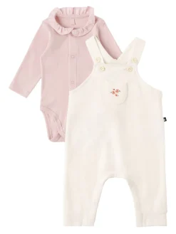Cotton overalls & bodysuit