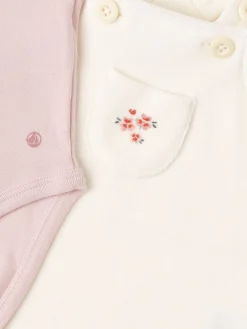 Cotton overalls & bodysuit