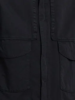 Cotton & poly overshirt