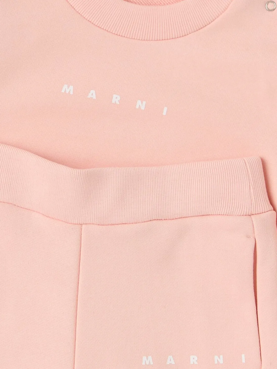 Cotton sweatshirt & sweatpants