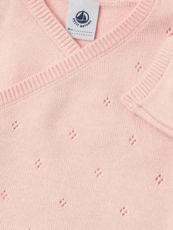 Cotton & wool knit cardigan