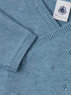 Cotton & wool knit cardigan