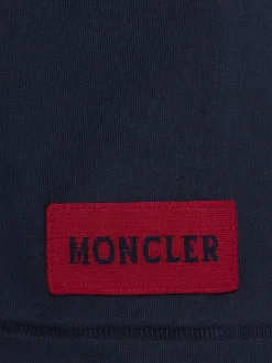 Crochet-Trimmed cotton logo t-shirt