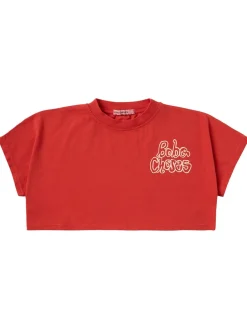 Cropped cotton t-shirt