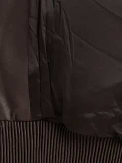 Cropped plush zip jacket