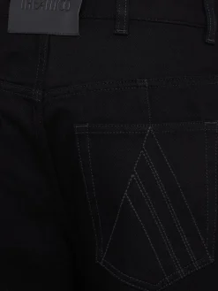 Curved cropped jeans