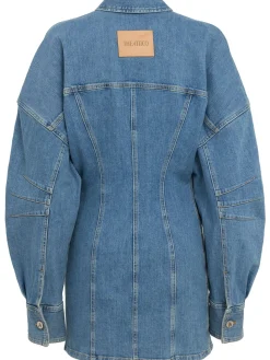 Denim mini dress