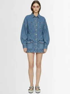 Denim mini dress