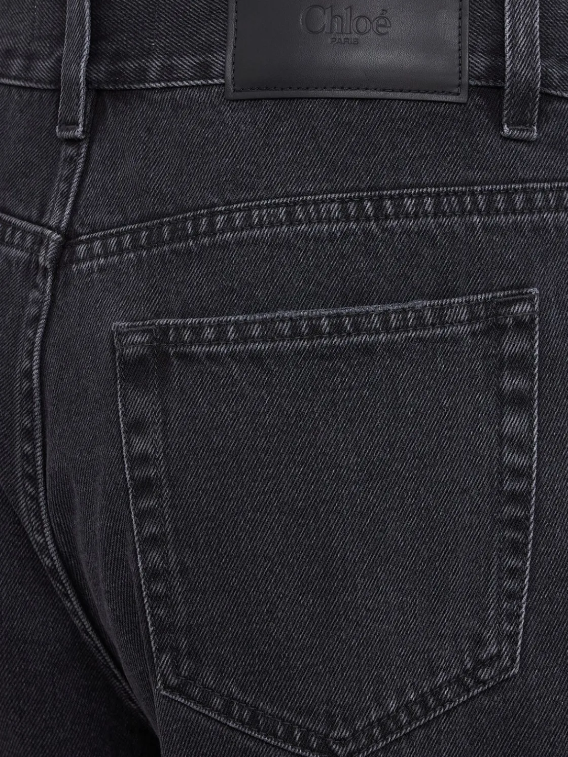 Denim straight jeans