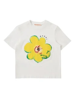 Dessert Flower printed cotton t-shirt