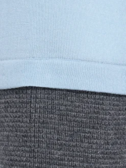 Double-layer cashmere sweater