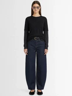 Double-layer cashmere sweater