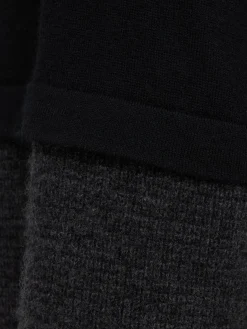 Double-layer cashmere sweater