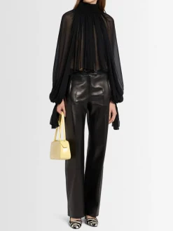 Durer ruffled silk shirt