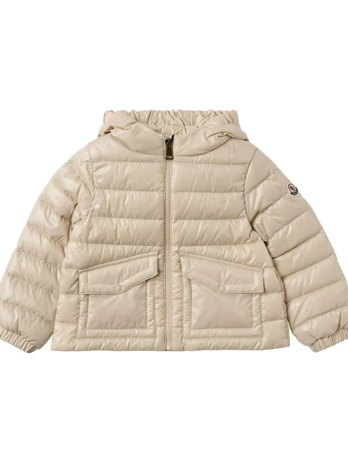 Ela nylon hooded down jacket