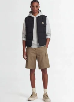 Elberton tech square-quilted down vest