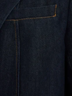 Elli cotton blend denim blazer