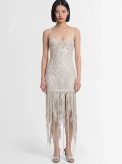 Embellished midi dress
