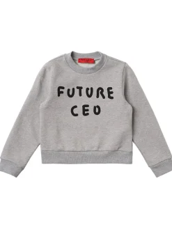 Embroidered cotton sweatshirt