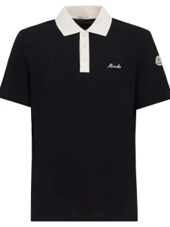 Embroidered logo cotton polo shirt