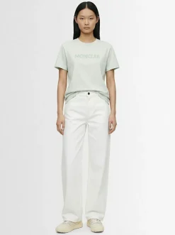 Embroidered tonal logo cotton t-shirt