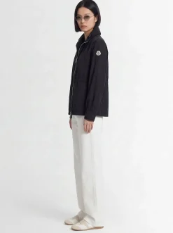 Enette tech hooded short parka jacket