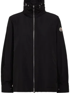 Enette tech hooded short parka jacket