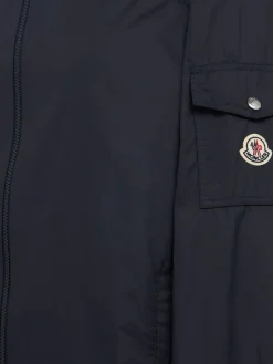 Etiache nylon hooded rain jacket