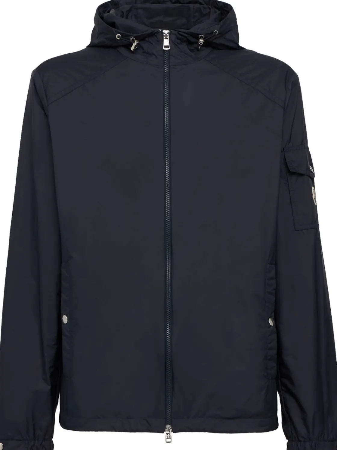 Etiache nylon hooded rain jacket