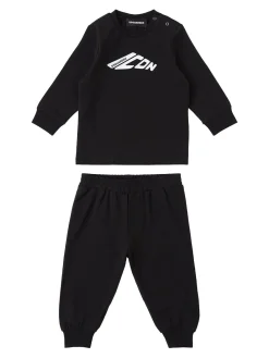 Felpa e pantaloni in misto cotone