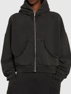 Felpa Eternal in cotone con zip e cappuccio