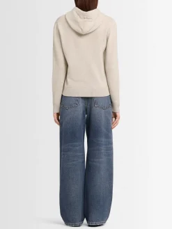 Felpa Giada in maglia di lana con cappuccio