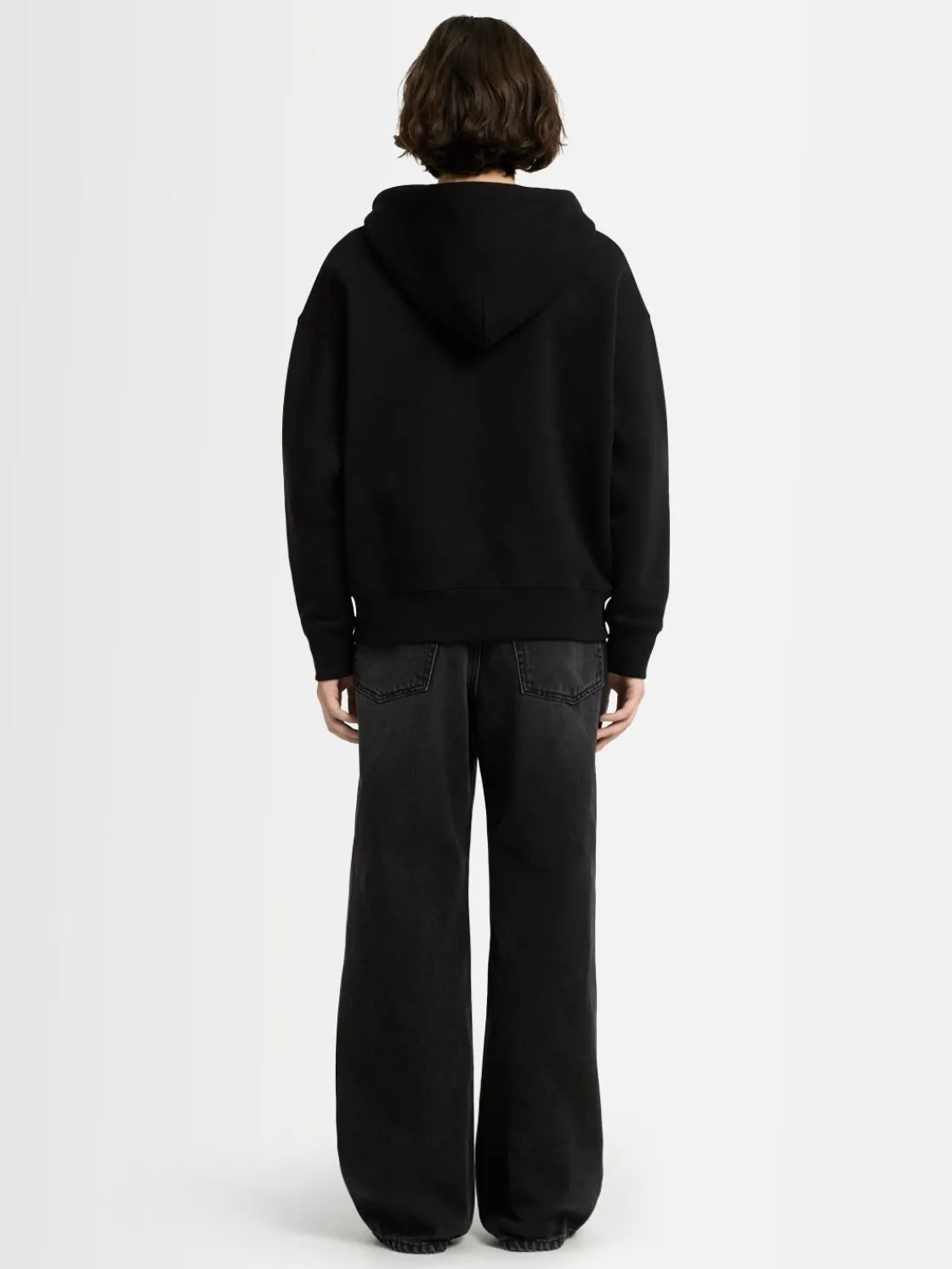 Felpa Grace in cotone felpato con zip e cappuccio