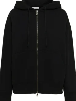 Felpa Grace in cotone felpato con zip e cappuccio