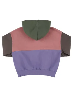Felpa in cotone con cappuccio