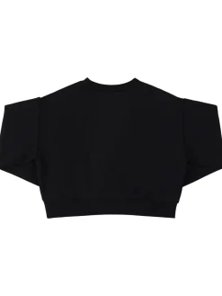 Felpa in cotone con logo