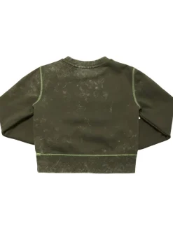 Felpa in cotone con logo