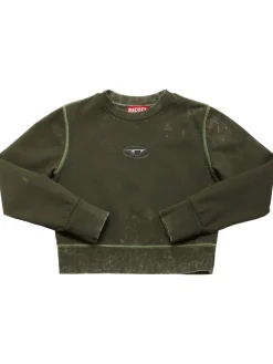 Felpa in cotone con logo