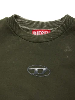 Felpa in cotone con logo
