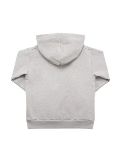 Felpa in cotone con logo e cappuccio
