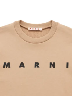 Felpa in cotone con stampa