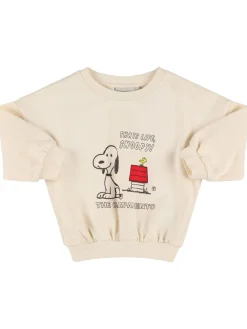 Felpa in cotone con stampa