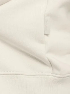 Felpa in cotone con zip e cappuccio