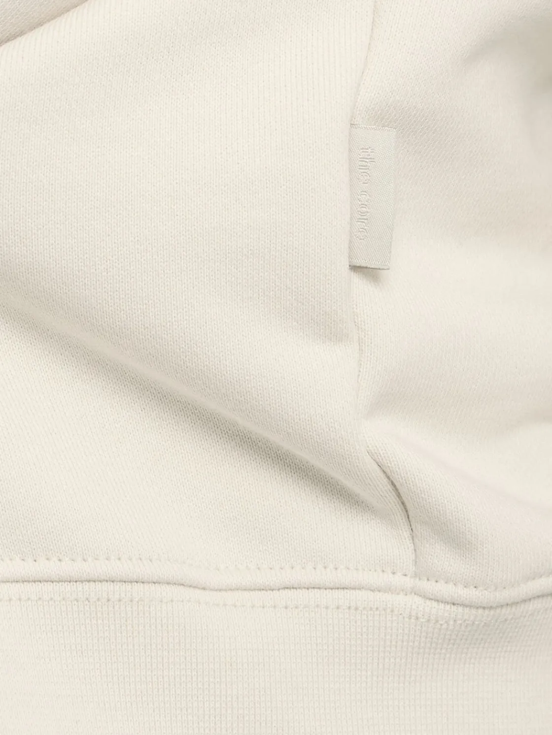 Felpa in cotone con zip e cappuccio